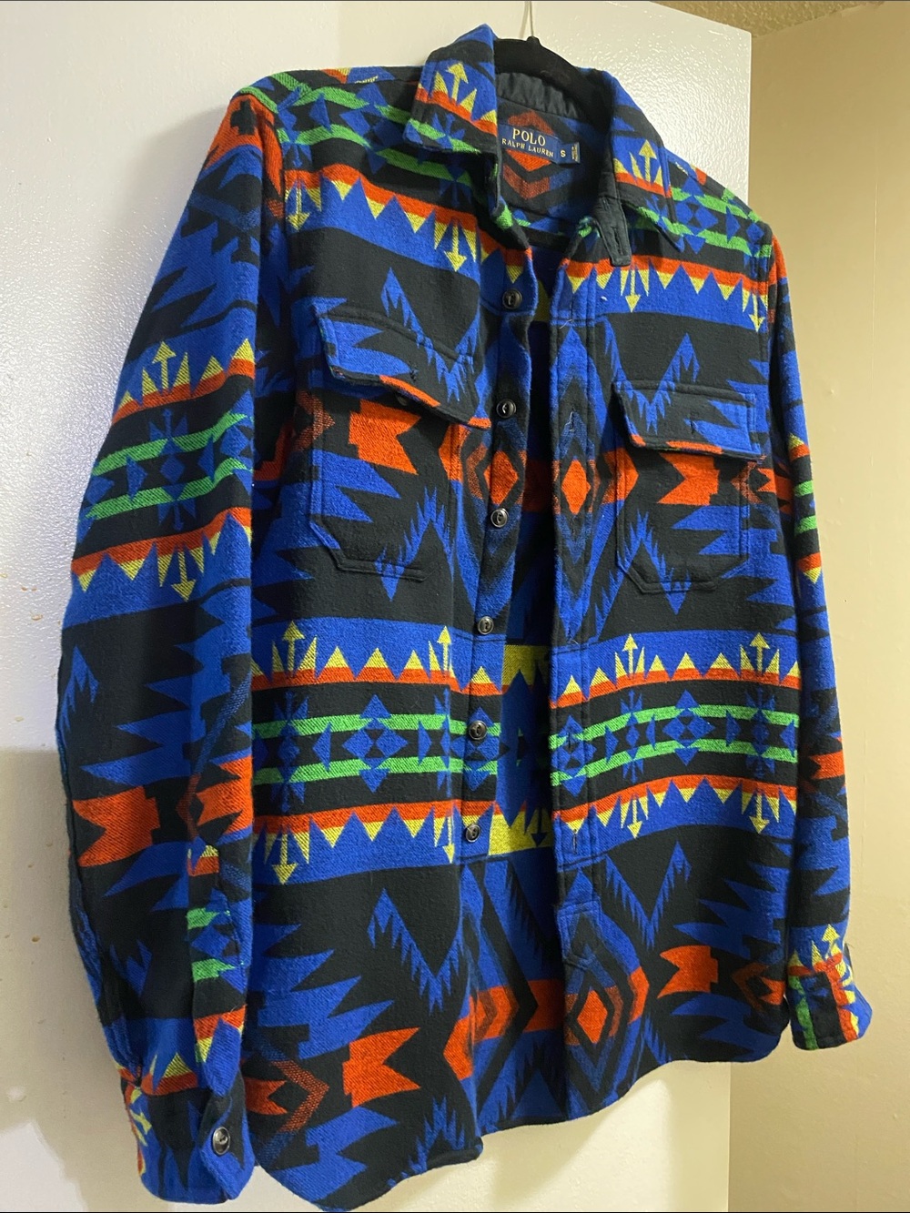 Polo Ralph Lauren Aztec Southwestern Flannel Shirt Jacket